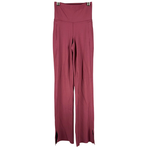 Athleta Transcend Stash Crop Straight Leg Berry Rose Women's Size Small NWT - Picture 3 of 11